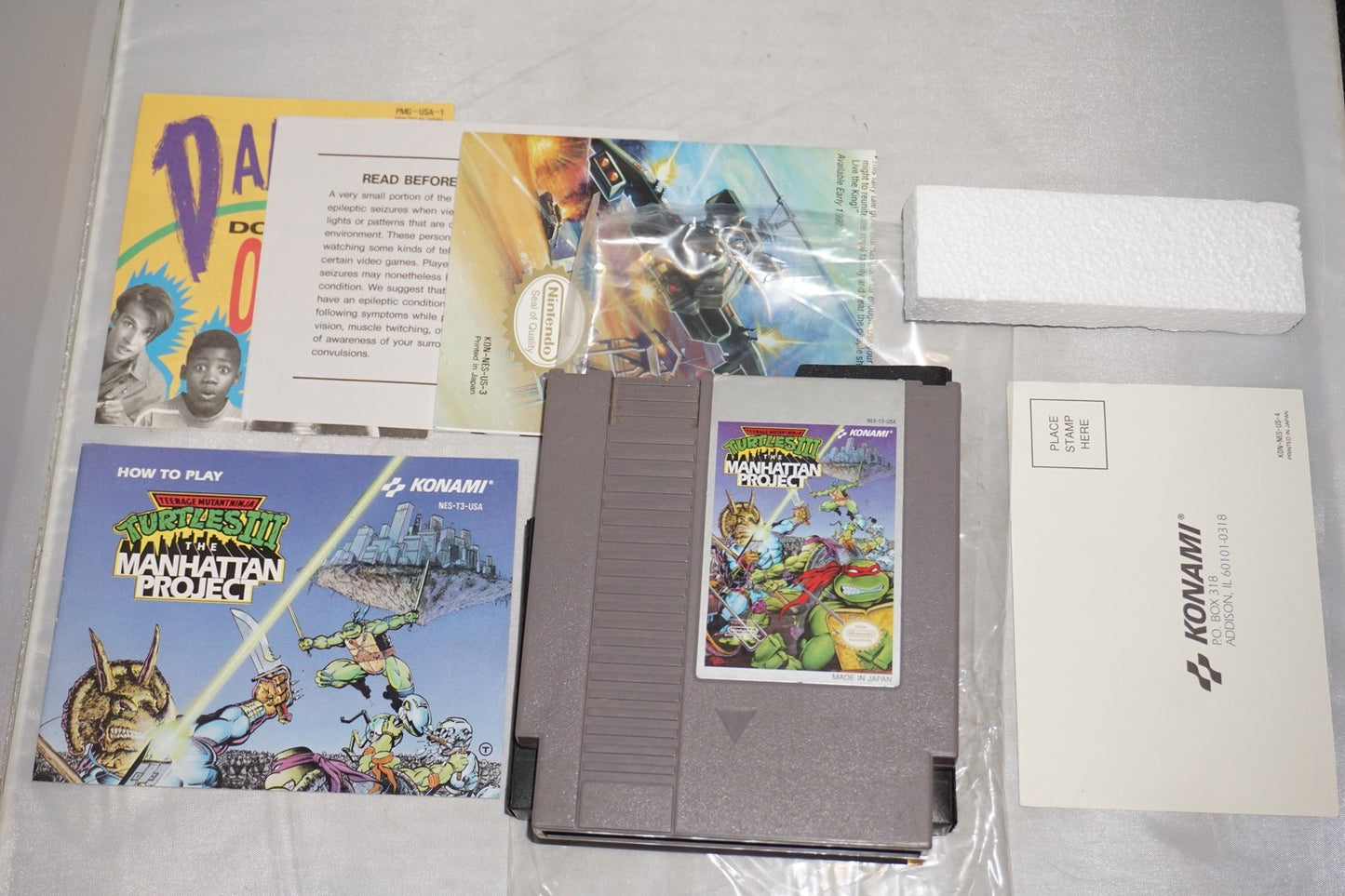 Teenage Mutant Ninja Turtles III 3 (Nintendo NES) Complete in Box w/ Reg CIB