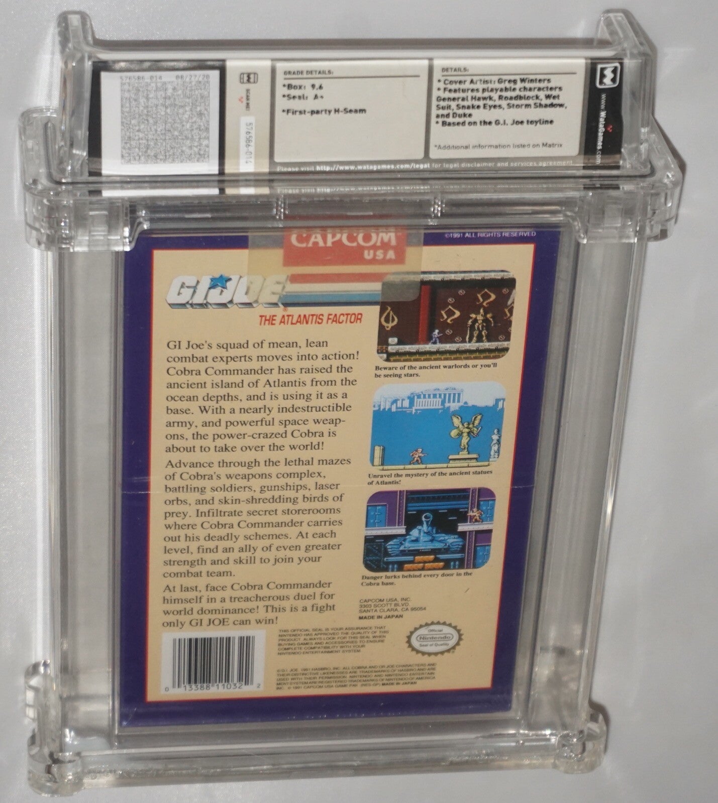 GI Joe Atlantis Factor G.I (Nintendo NES) NEW Sealed WATA 9.6 A+