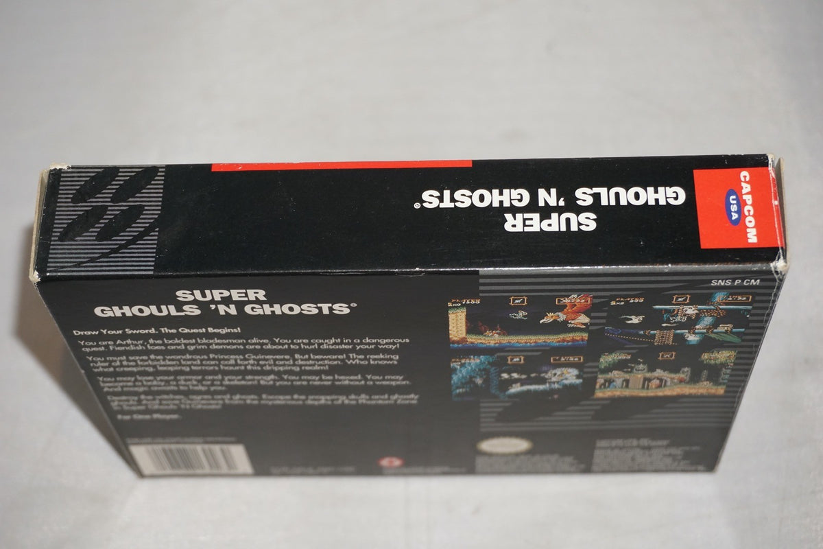 Super Ghouls N Ghosts (Super Nintendo SNES) Complete in Box CIB