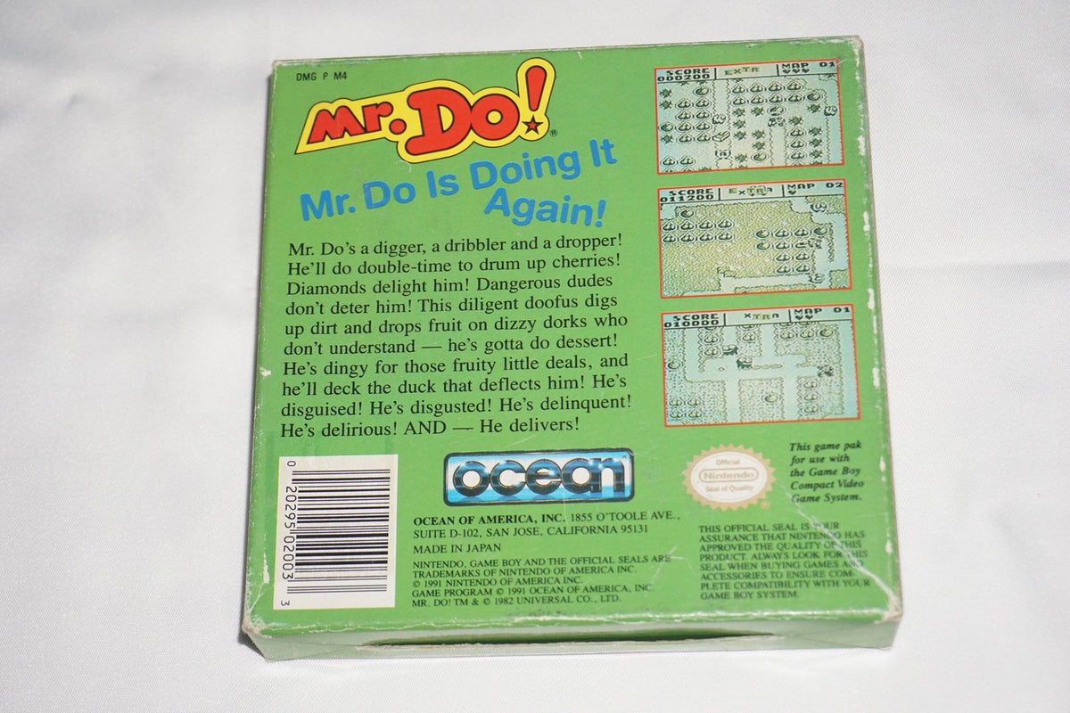 Mr Do (Gameboy Game Boy GB) Complete CIB Authentic
