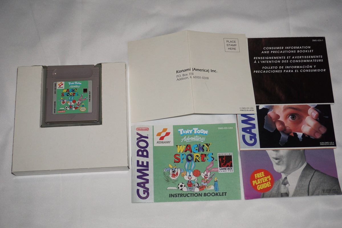 Tiny Toon Adventures Wacky Sports (Game Boy Gameboy) Complete in Box w/ Reg CIB