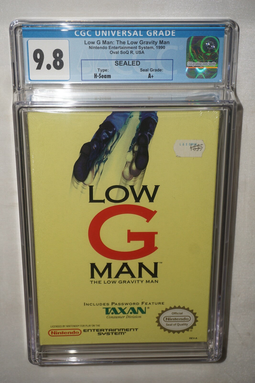 Low G Man (Nintendo NES) CGC 9.8 A+ NEW Sealed