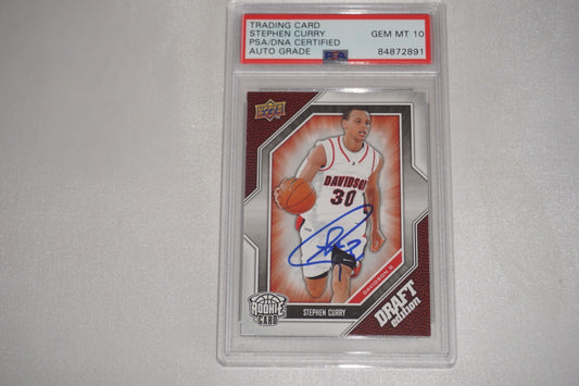 Stephen Curry 2009-2010 UD Upper Deck Draft Edition #34 Auto PSA Gem Mint 10