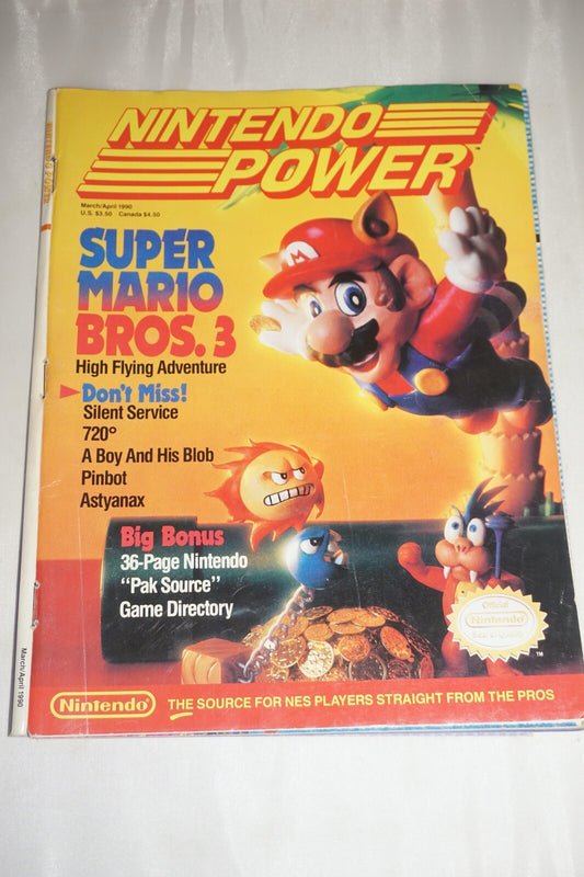 March/April 1990 Super Mario Bros 3 Nintendo Power Magazine #2 Map Tips