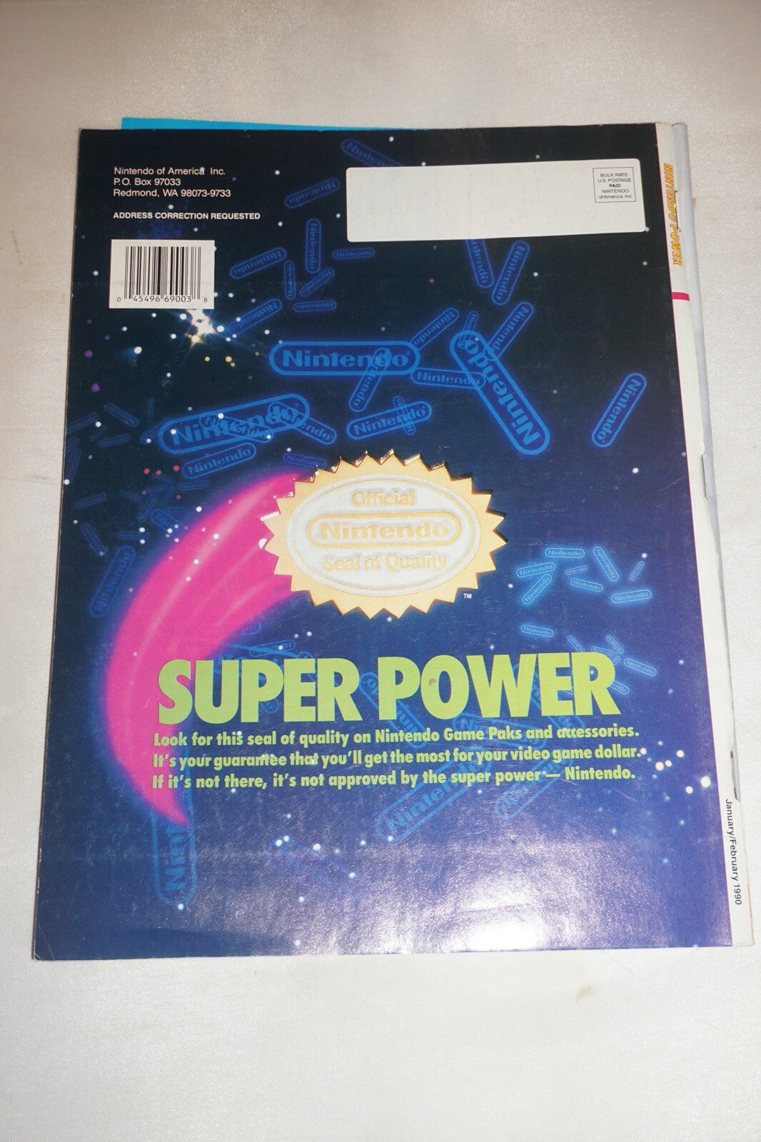 January/February 1990 Batman Nintendo Power Magazine #1 Poster