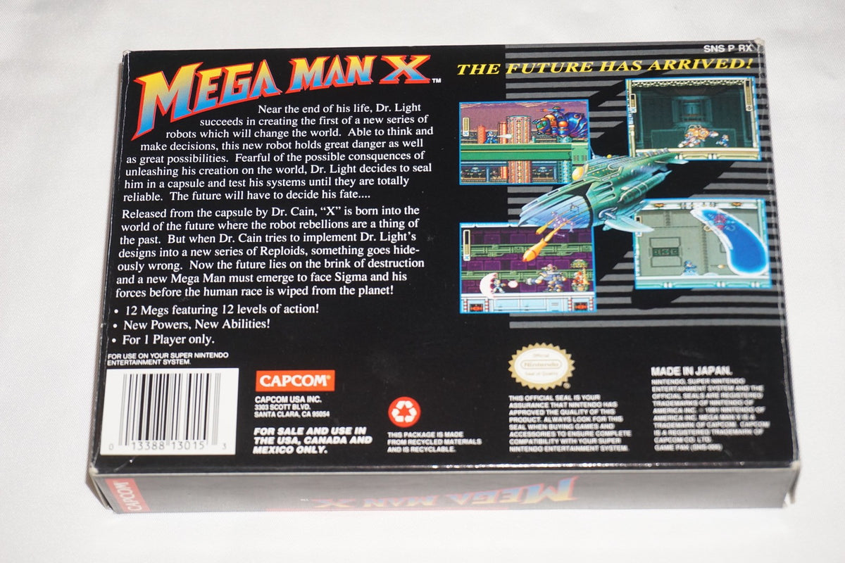 Mega Man X MIJ Made in Japan (Super Nintendo SNES) Complete in Box CIB