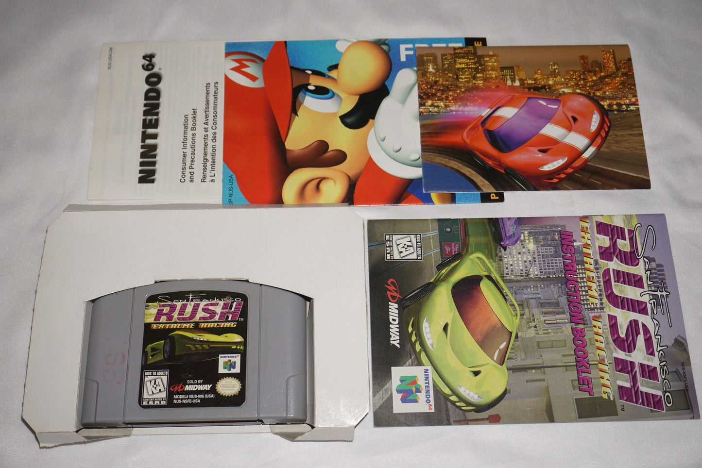 San Francisco Rush Extreme Racing (Nintendo 64 N64) Complete in Box CIB
