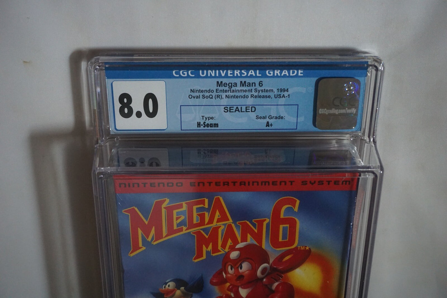 Mega Man 6 (Nintendo NES) CGC 8.0 A+ NEW Sealed