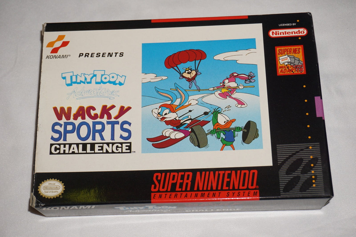 Tiny Toon Wacky Sports Challenge (Super Nintendo SNES) Complete w/ Reg CIB