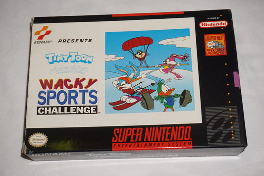 Tiny Toon Wacky Sports Challenge (Super Nintendo SNES) Complete w/ Reg CIB