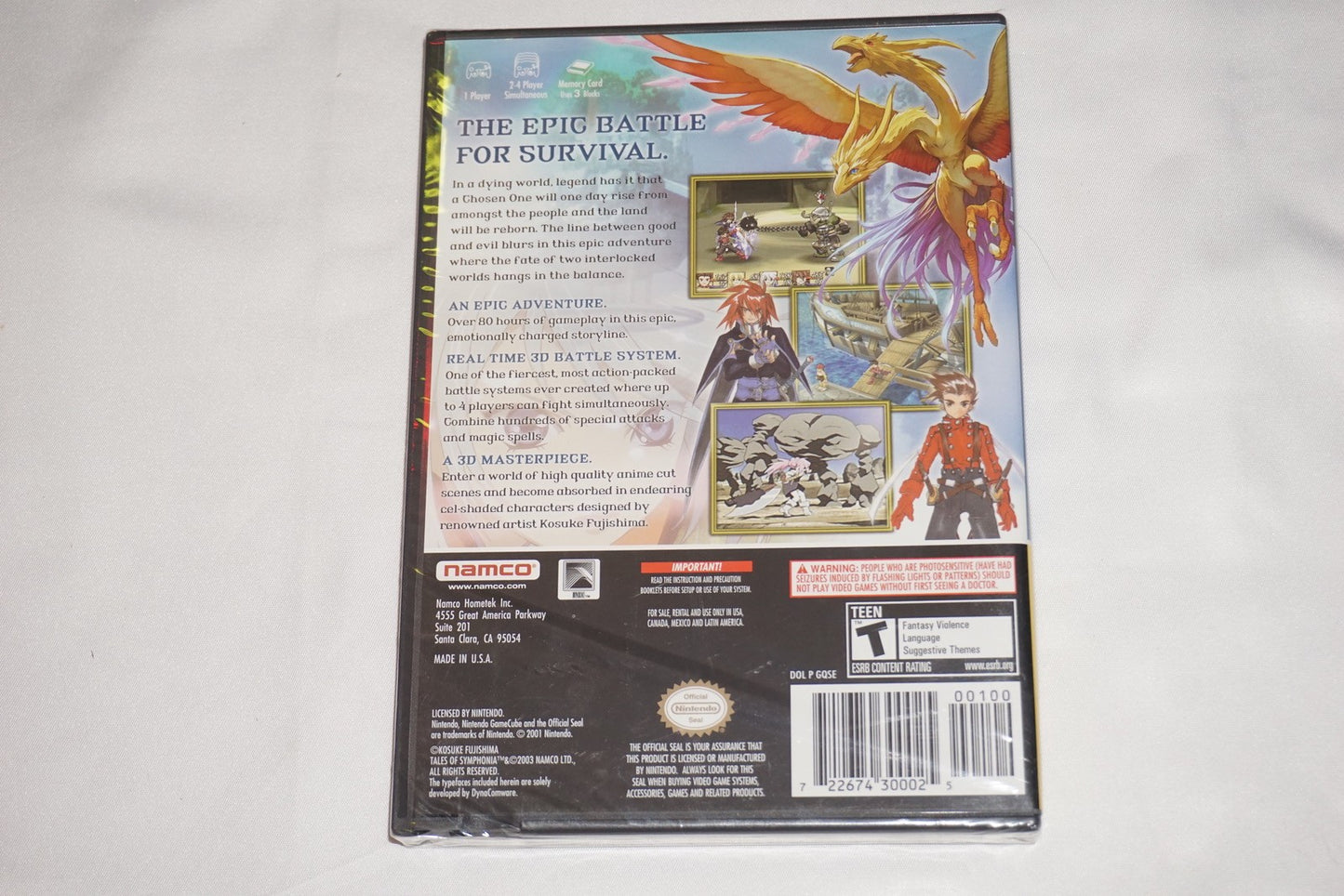 Tales of Symphonia PC (Nintendo Gamecube) NEW Sealed