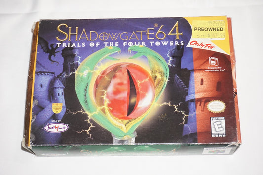 Shadowgate (Nintendo 64 N64) Complete in Box w/ Reg Card CIB