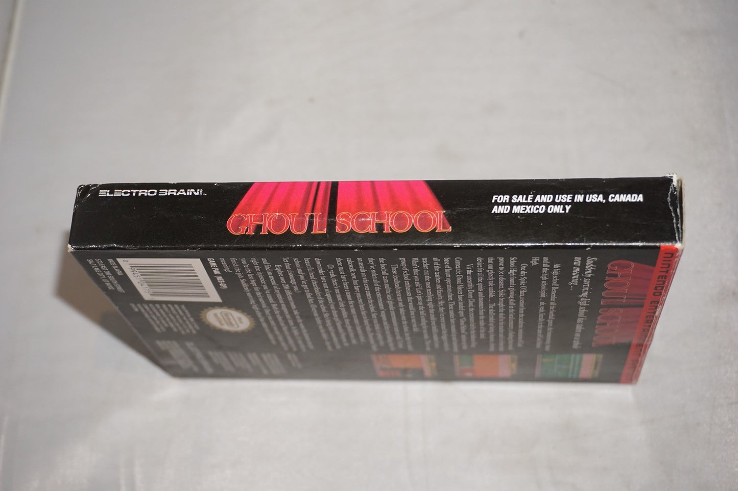 Ghoul School (Nintendo NES) Complete in Box w/ Reg Card CIB