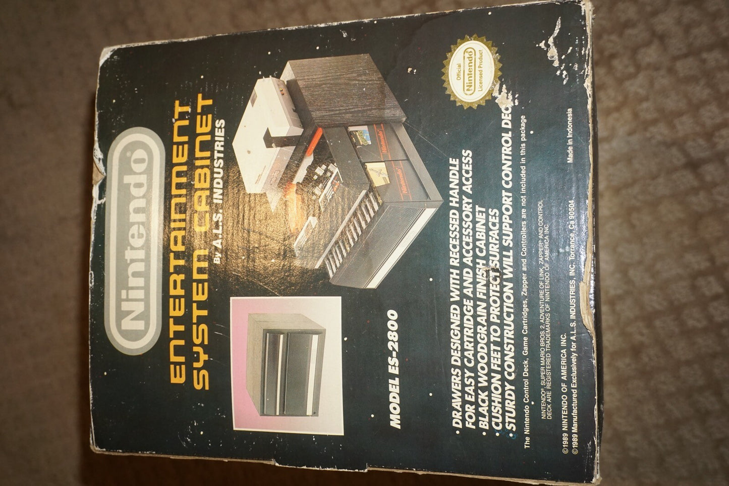 Entertainment System Cabinet (Nintendo NES) NEW ALS A.L.S ES-2800