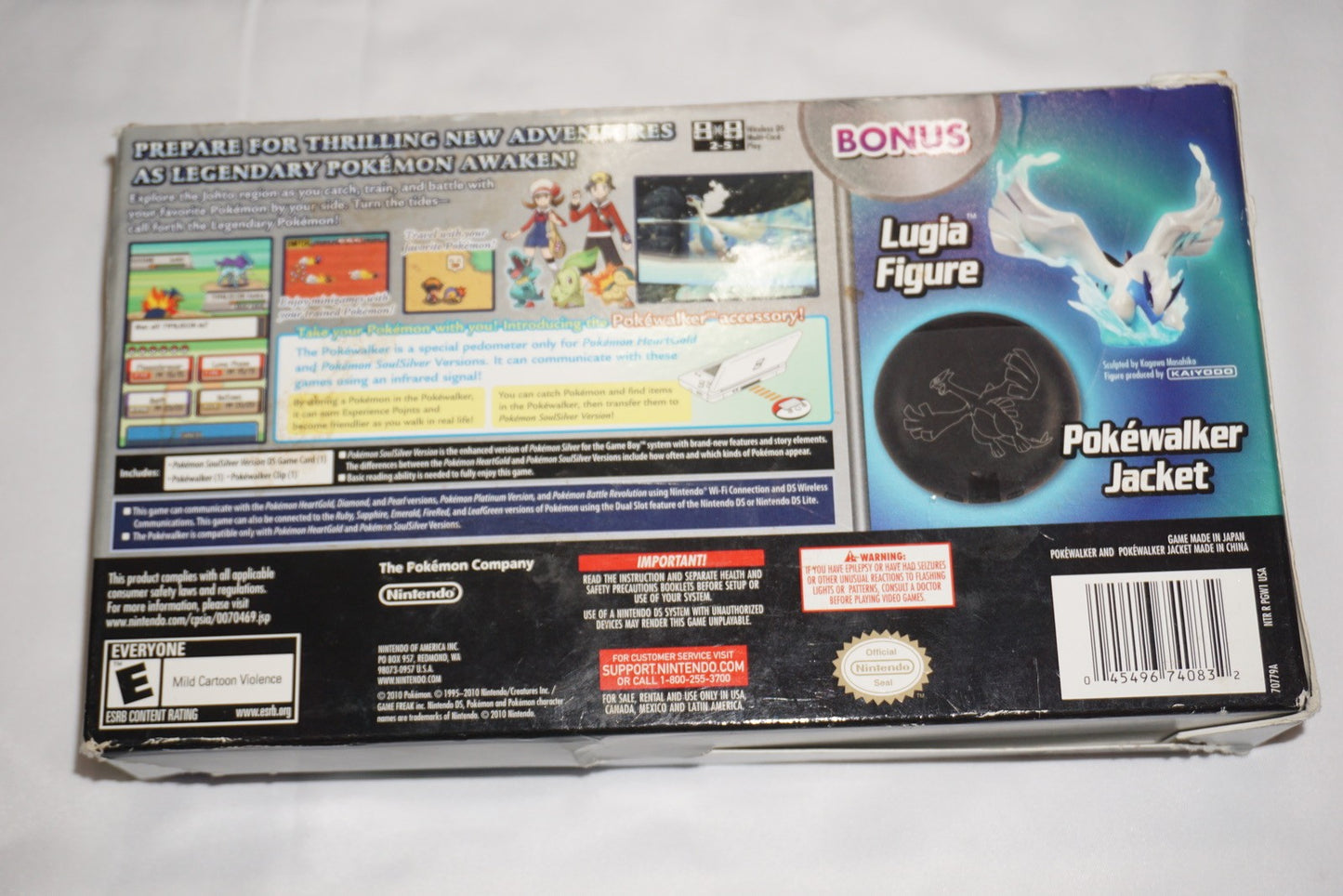 Pokemon Soulsilver (Nintendo DS) Complete in Box Lugia Figure Jacket Walmart
