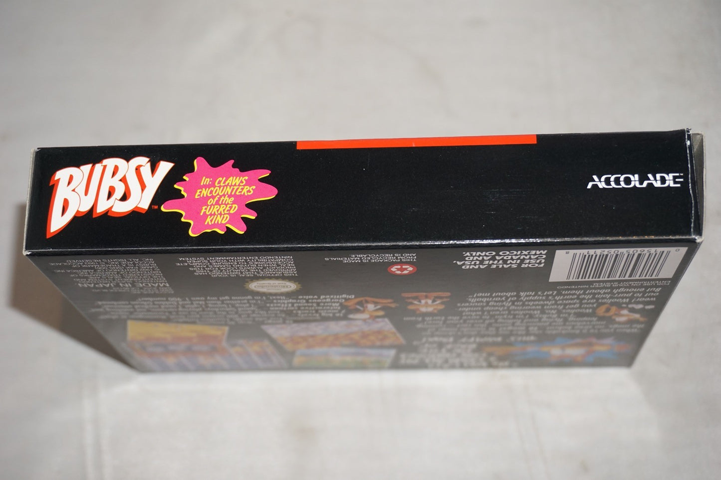 Bubsy 1 (Super Nintendo SNES) Complete in Box CIB
