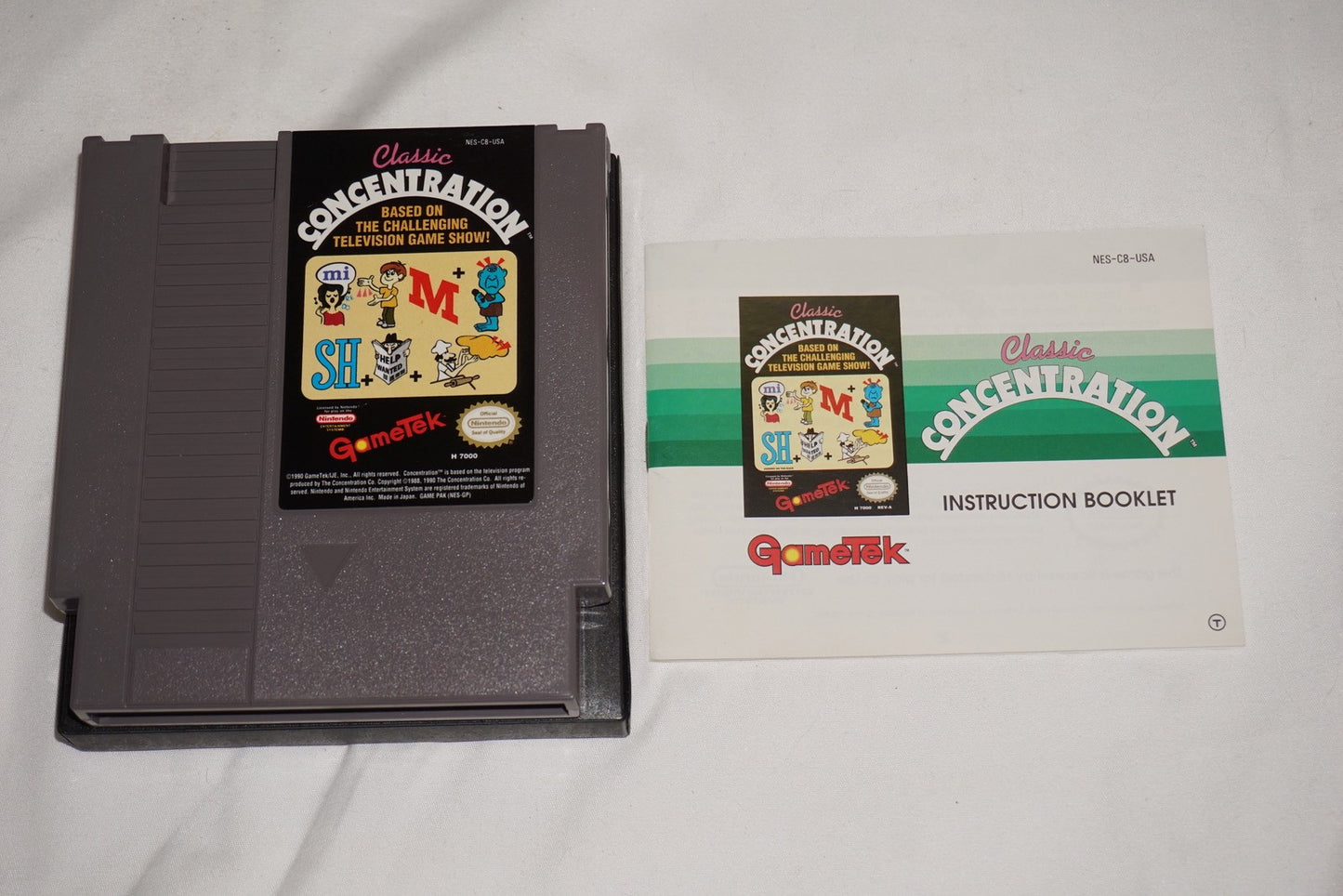 Classic Concentration (Nintendo NES) Complete in Box CIB