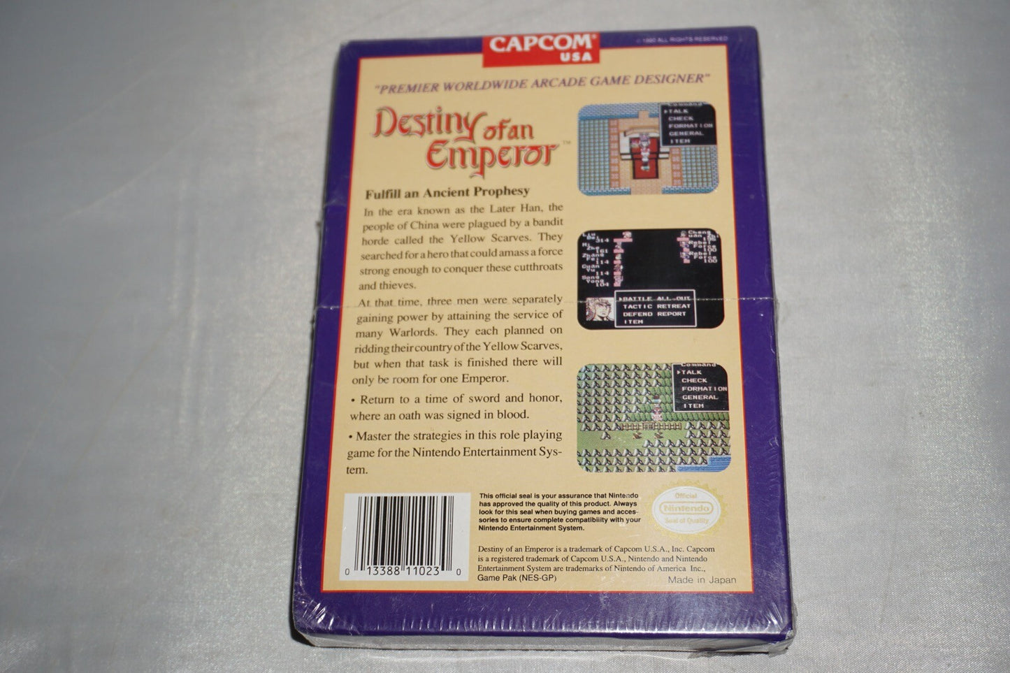 Destiny Of An Emperor (Nintendo NES) NEW Factory Sealed