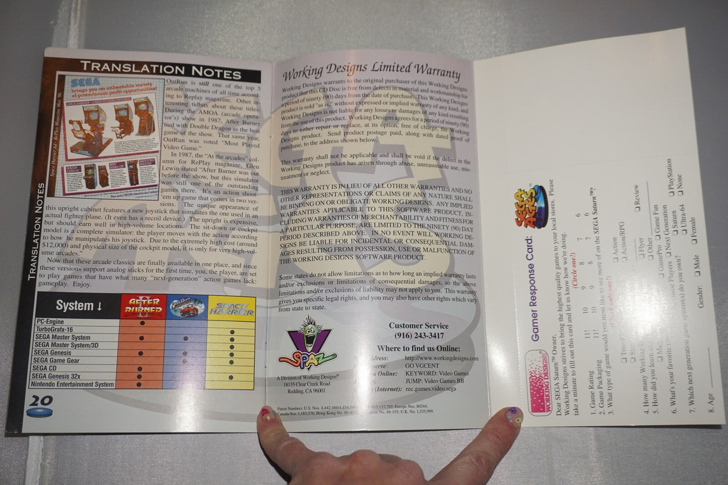 Sega Ages (Sega Saturn) Complete w/ Reg Card