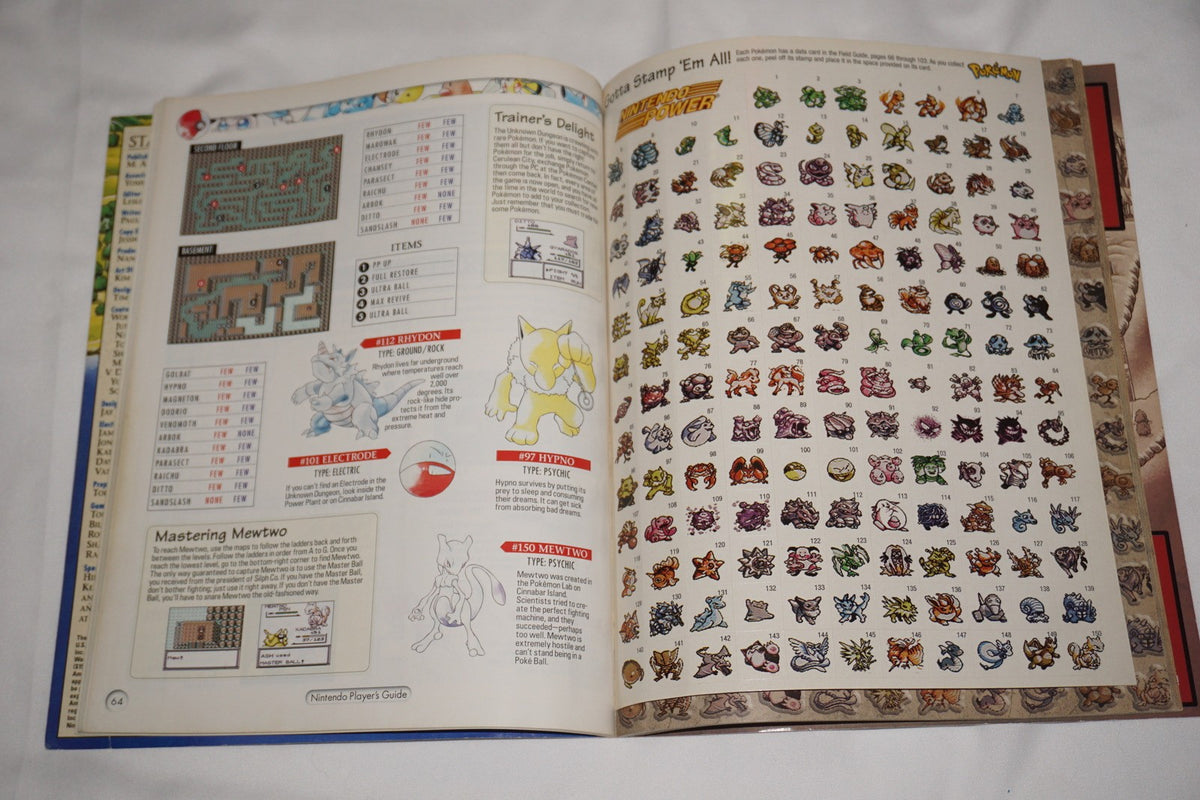 Pokemon Player's Nintendo Power Strategy Guide Game Boy w/ Stickers Red Blue