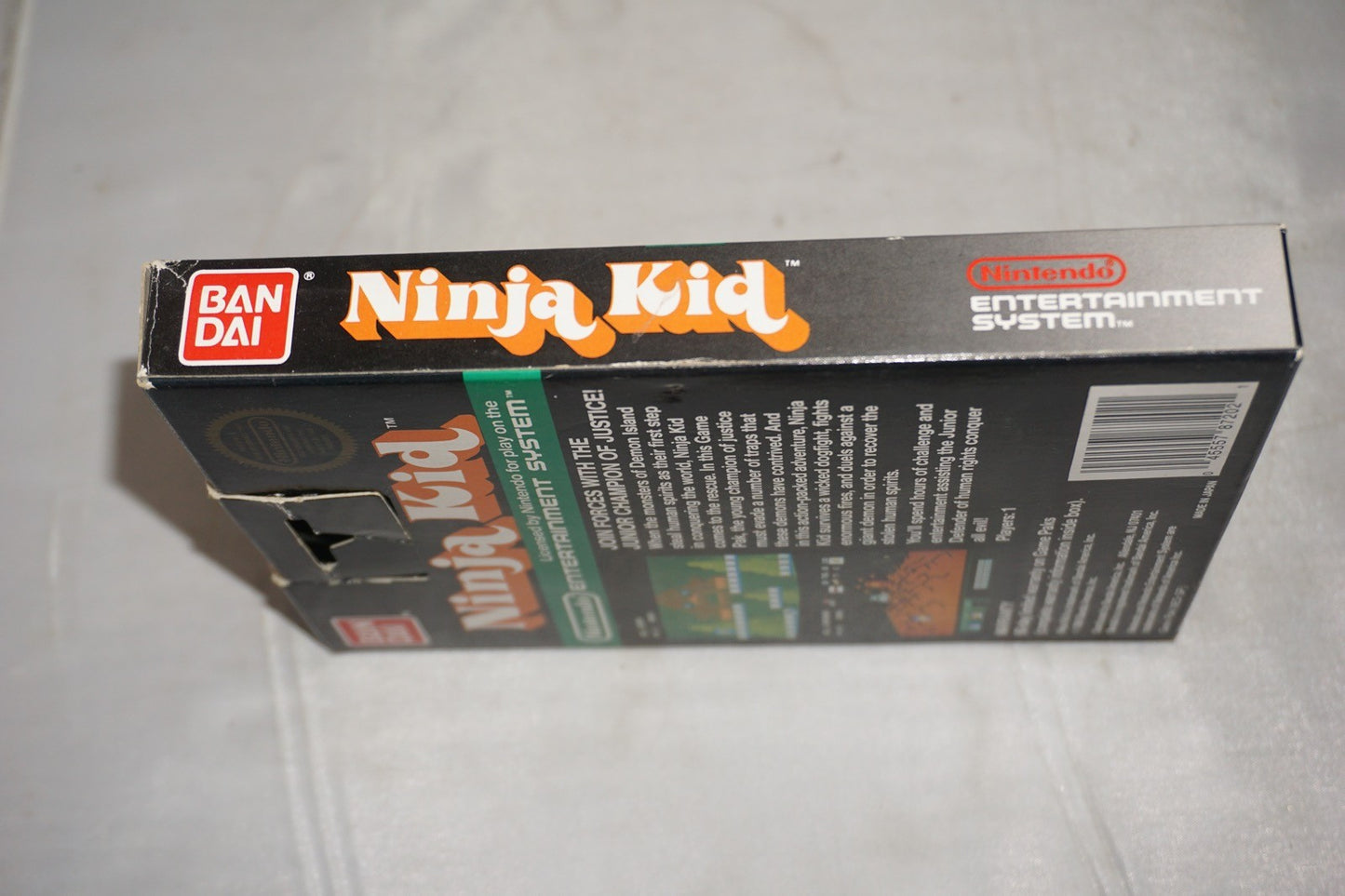 Ninja Kid 5 Screw Hangtab (Nintendo NES) Complete in Box CIB
