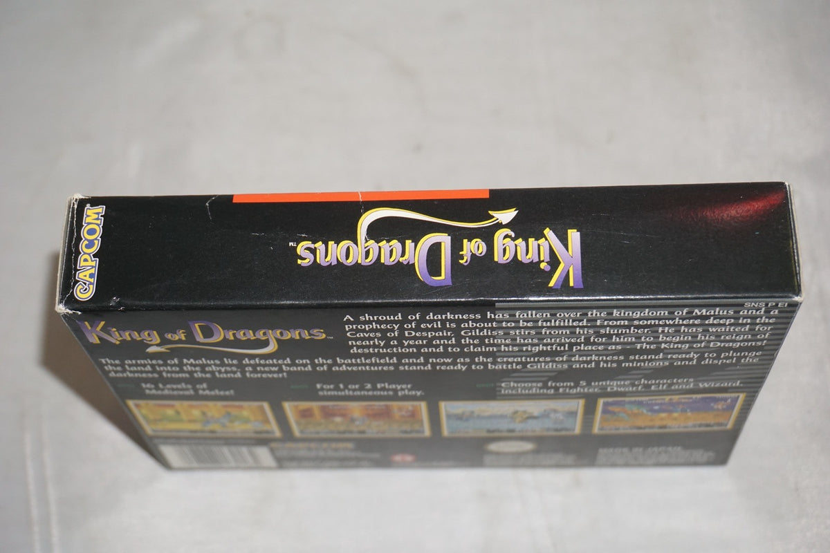 King Of Dragons (Super Nintendo SNES) Complete in Box w/ Reg Card CIB Near Mint