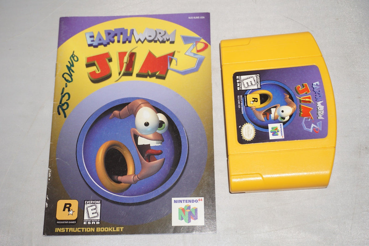 Earthworm Jim 3D (Nintendo 64 N64) Complete in Box CIB