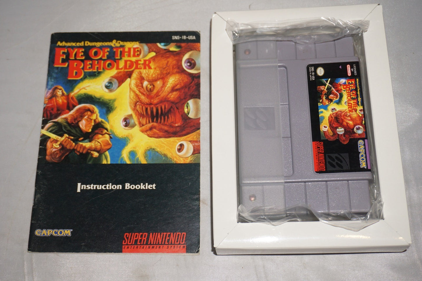 Advanced Dungeons & Dragons Eye of Beholder (Super Nintendo SNES) Complete CIB