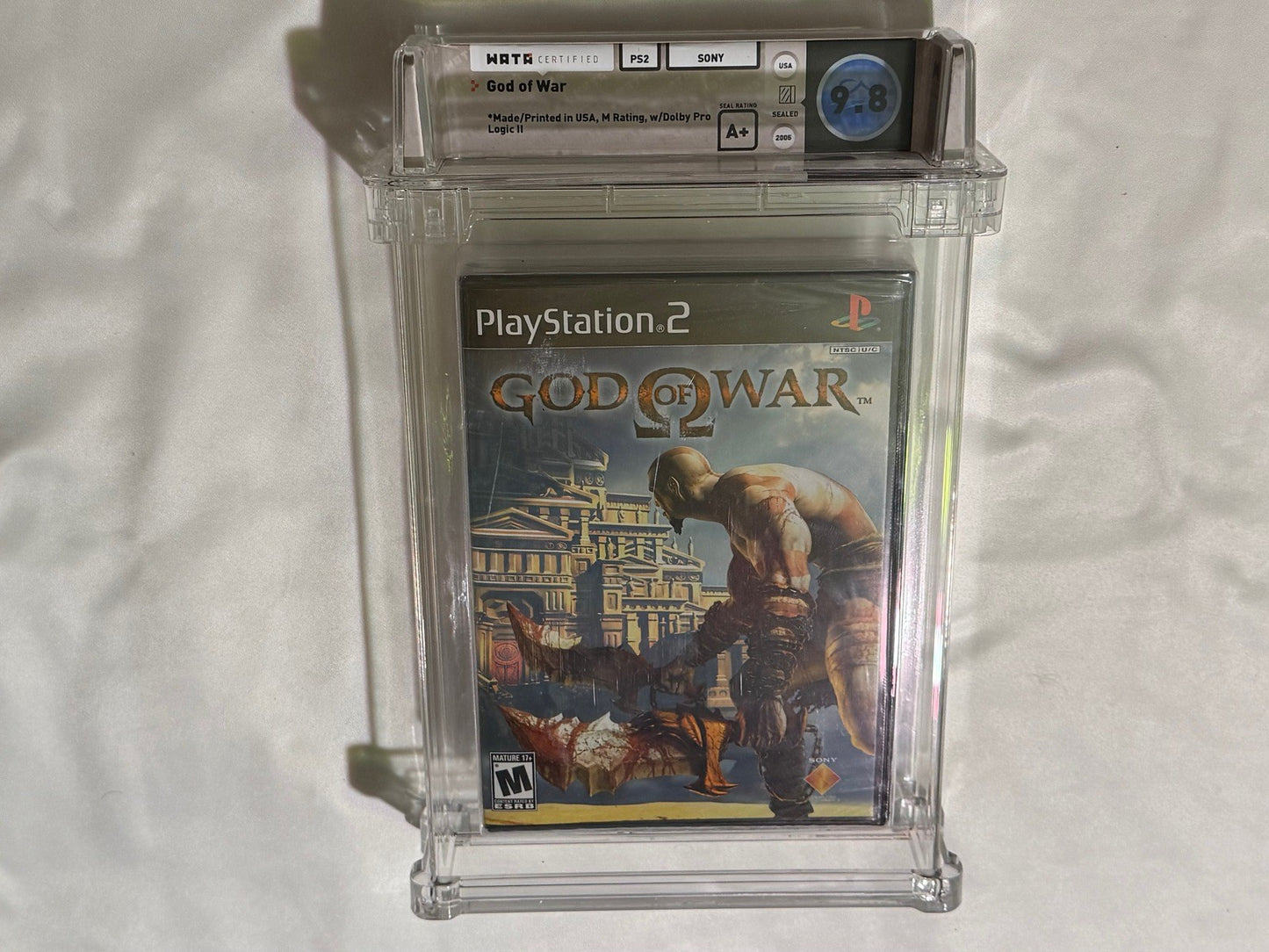God of War Original Black (Sony Playstation 2 ps2) NEW Sealed WATA 9.8 A+