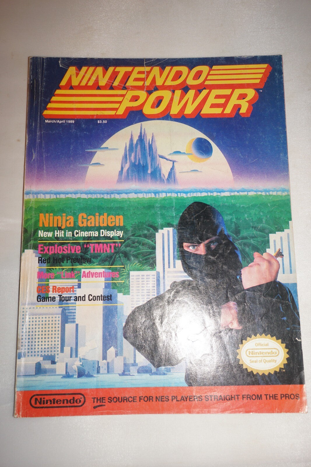 March/April 1989 Ninja Gaiden Nintendo Power Magazine #4 Poster
