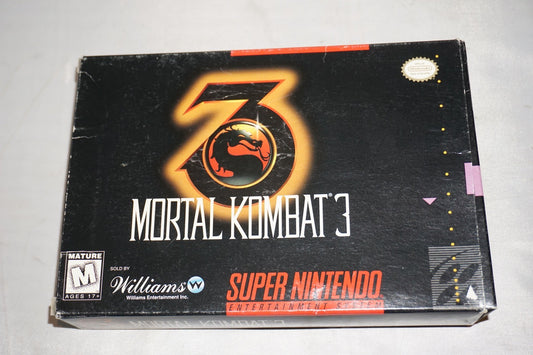 Mortal Kombat 3 III (Super Nintendo SNES) Complete in Box CIB