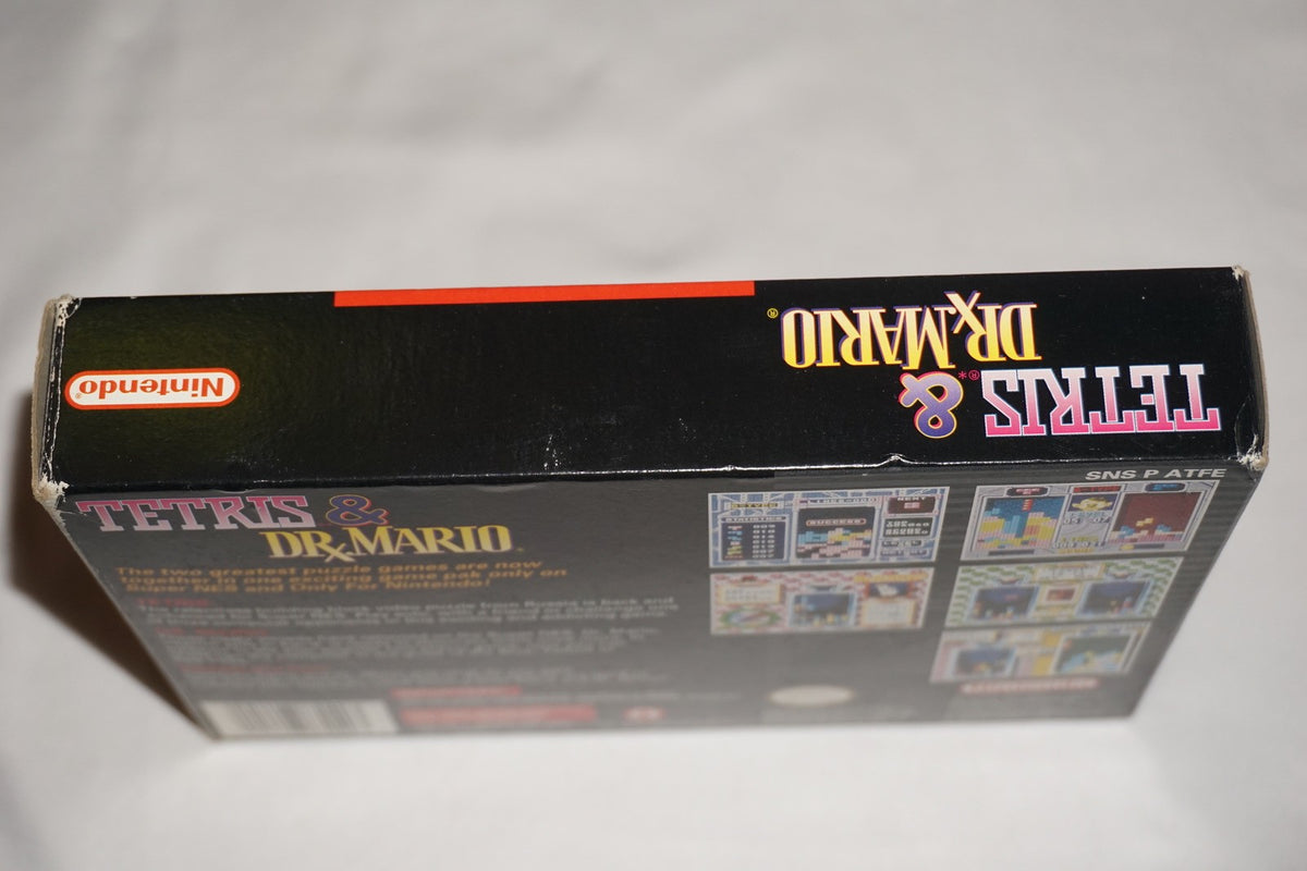 Tetris & Dr Mario (Super Nintendo SNES) Complete in Box CIB
