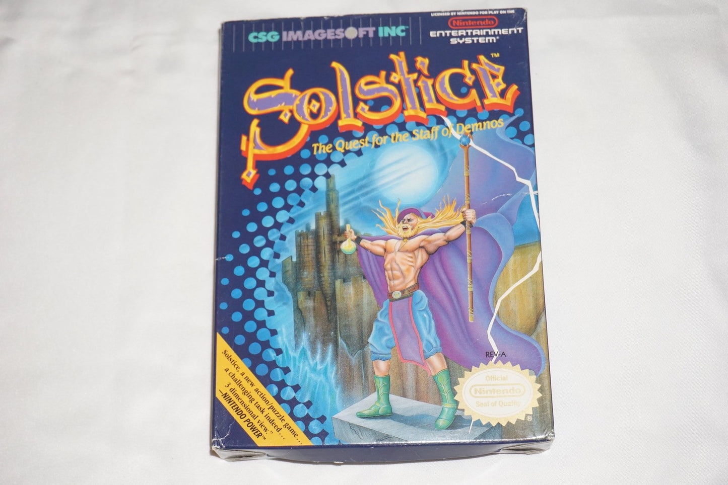 Solstice (Nintendo NES) Complete in Box CIB