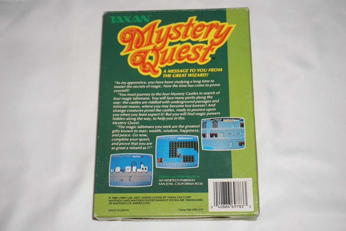 Mystery Quest (Nintendo NES) Complete in Box CIB