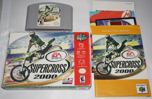 Supercross 2000 (Nintendo 64 N64) Complete in Box CIB
