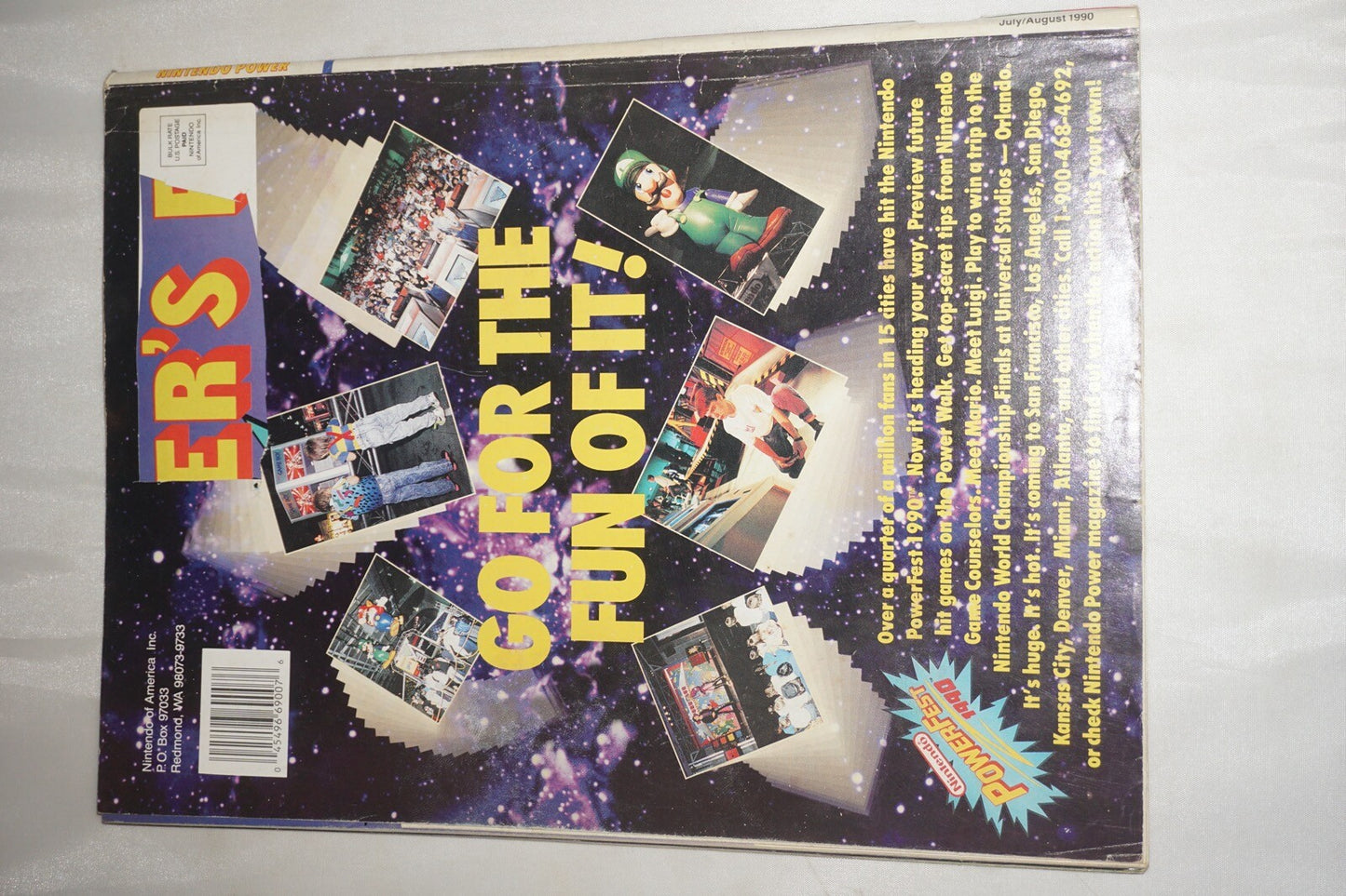 July/August 1990 Chip N Dale Nintendo Power Magazine #2 Poster
