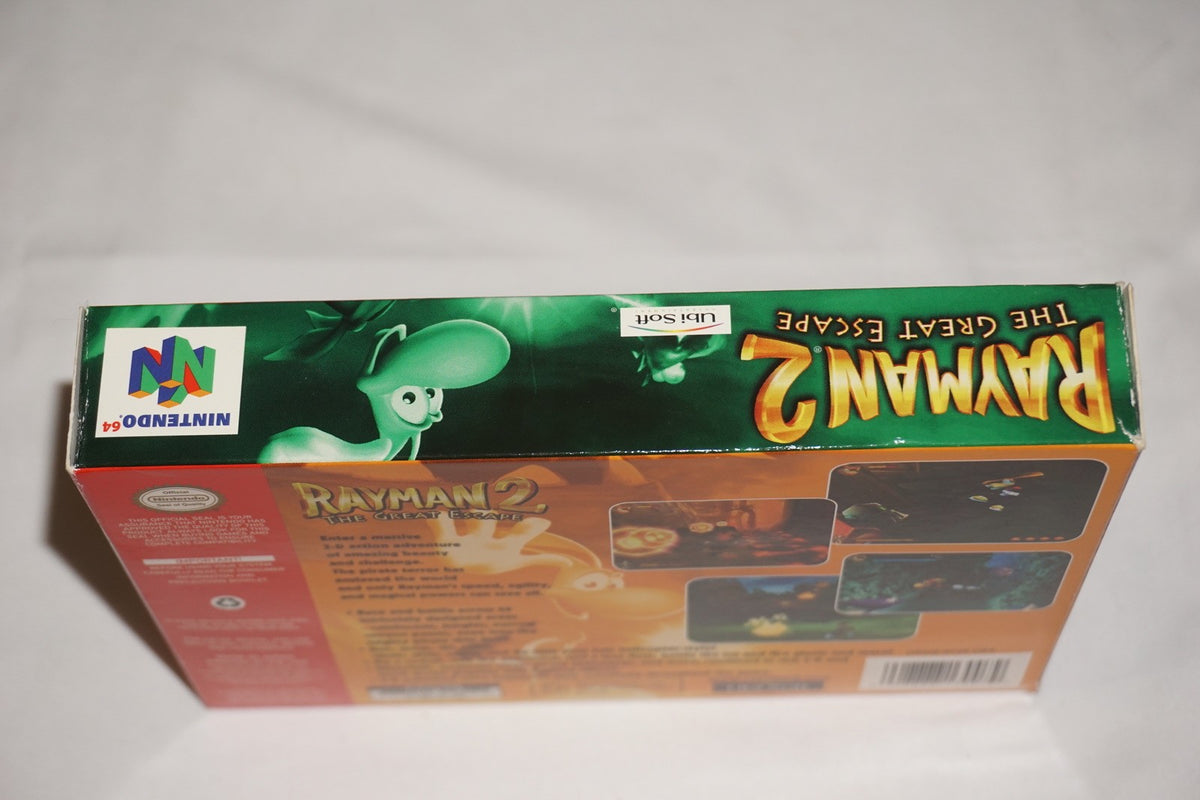 Rayman 2 (Nintendo 64 N64) Complete in Box w/ Reg & Tattoo Variant CIB