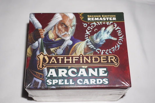 Pathfinder Arcane Spell Cards Second Edition Remaster NEW