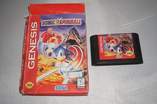 Sonic Spinball (Sega Genesis) with Box No Manual