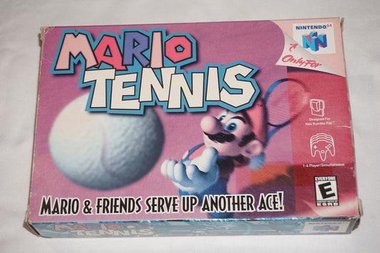 Mario Tennis (Nintendo 64 N64) Complete in Box CIB
