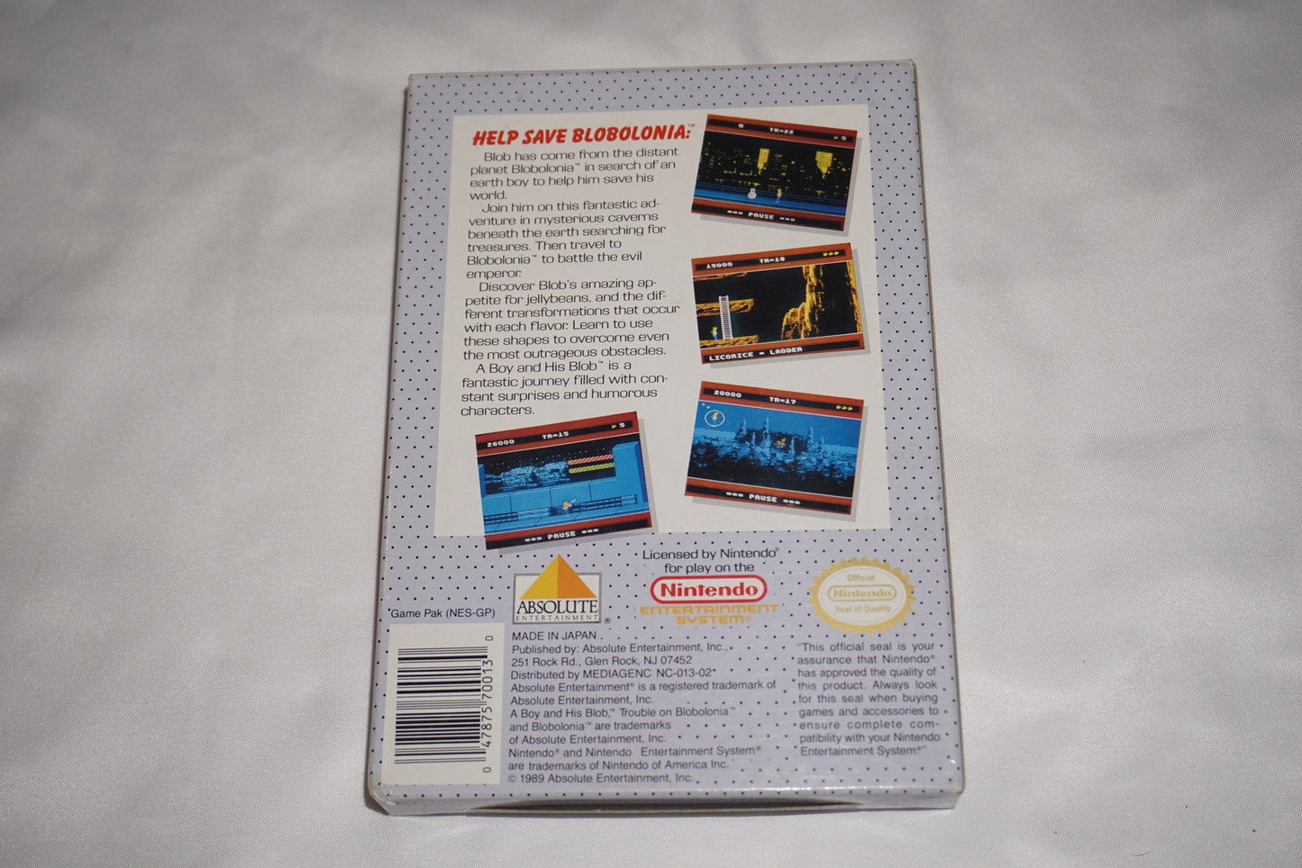 A Boy And His Blob: Trouble on Blobonia (Nintendo NES) Complete in Box CIB