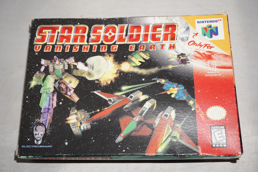 Star Soldier Vanishing Earth (Nintendo 64 N64) Complete in Box CIB