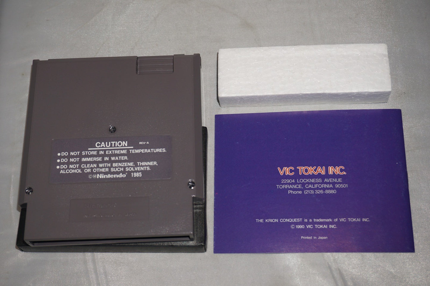Krion Conquest (Nintendo NES) Complete in Box CIB