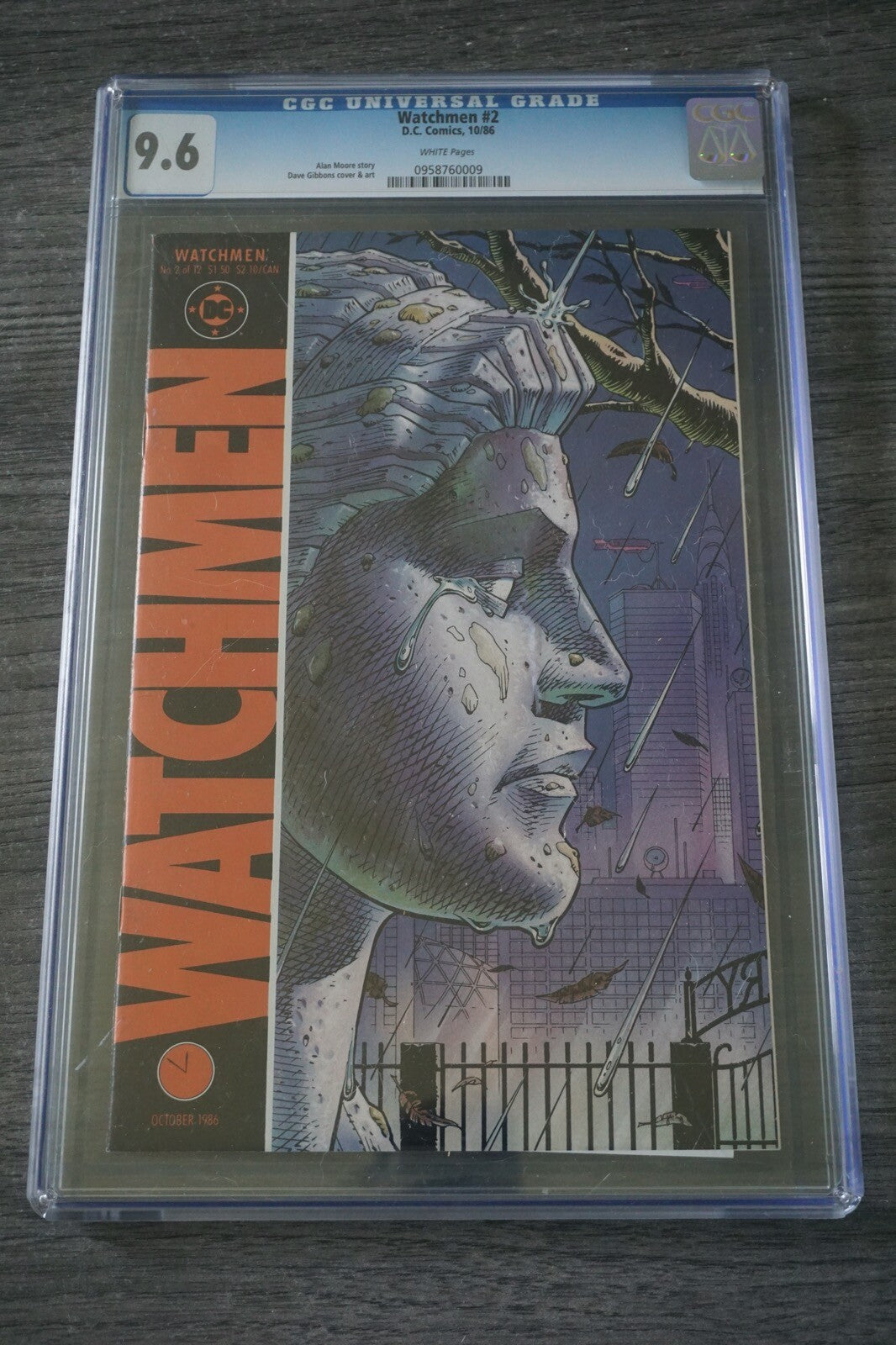 Watchmen #2 9.6 CGC D.C Comics 10/86 White Pages