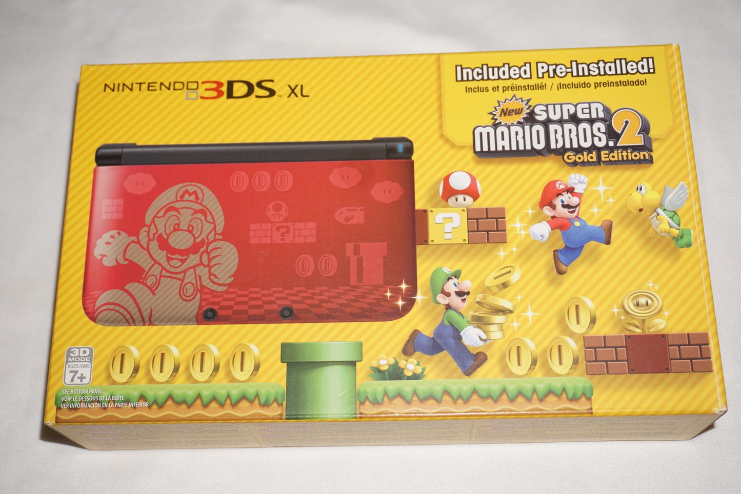 New Super Mario Bros 2 Red Limited Nintendo 3ds XL Console System CIB Complete