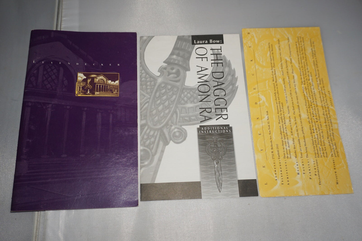 Dagger of Amon Ra (PC Ms Dos 5.25") Complete in Box CIB