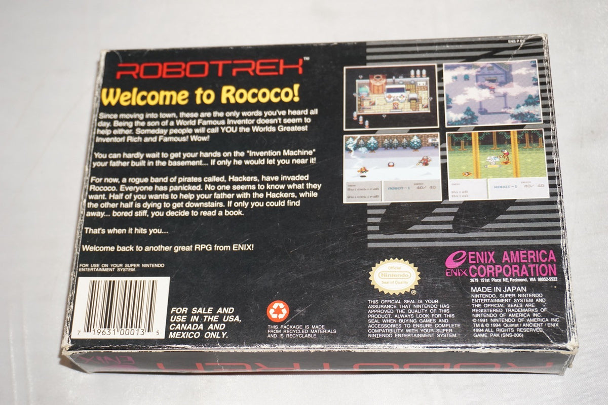 Robotrek (Super Nintendo SNES) Complete in Box CIB