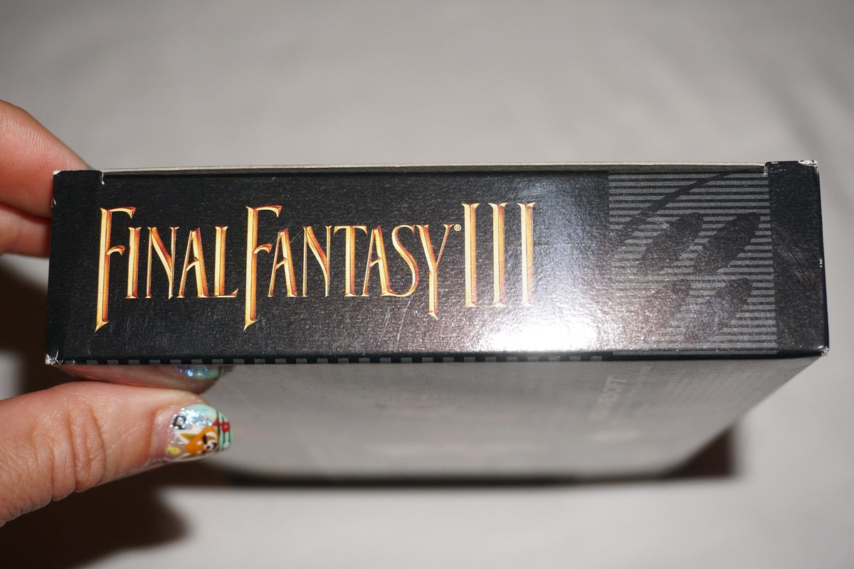 Final Fantasy III 3 (Super Nintendo SNES) Complete CIB w/Poster Map Reg CIB 100%