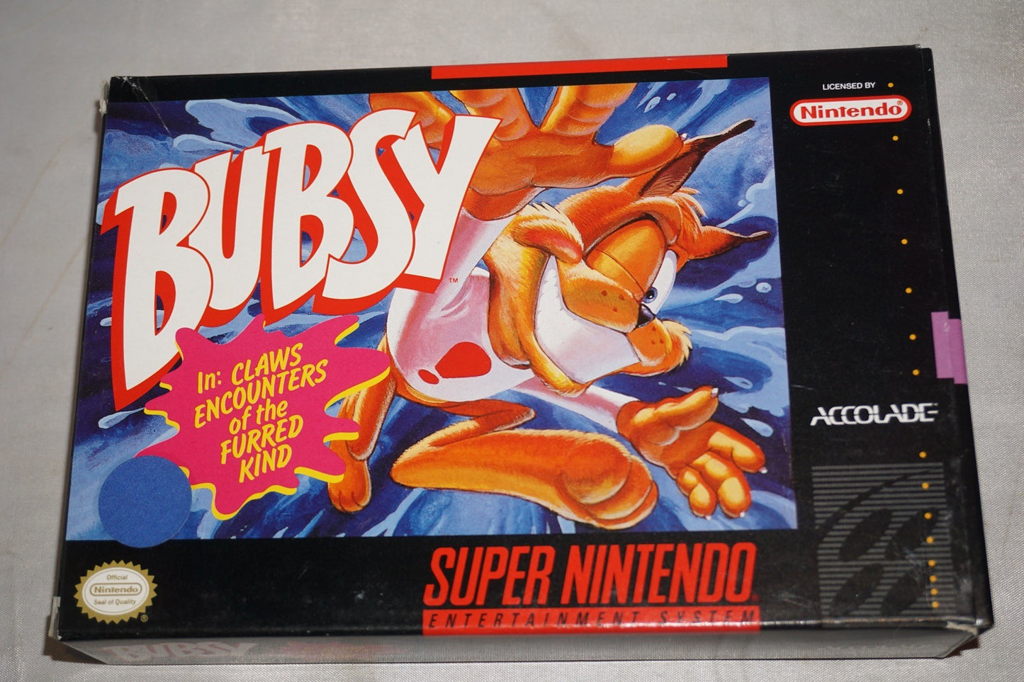 Bubsy 1 (Super Nintendo SNES) Complete in Box CIB