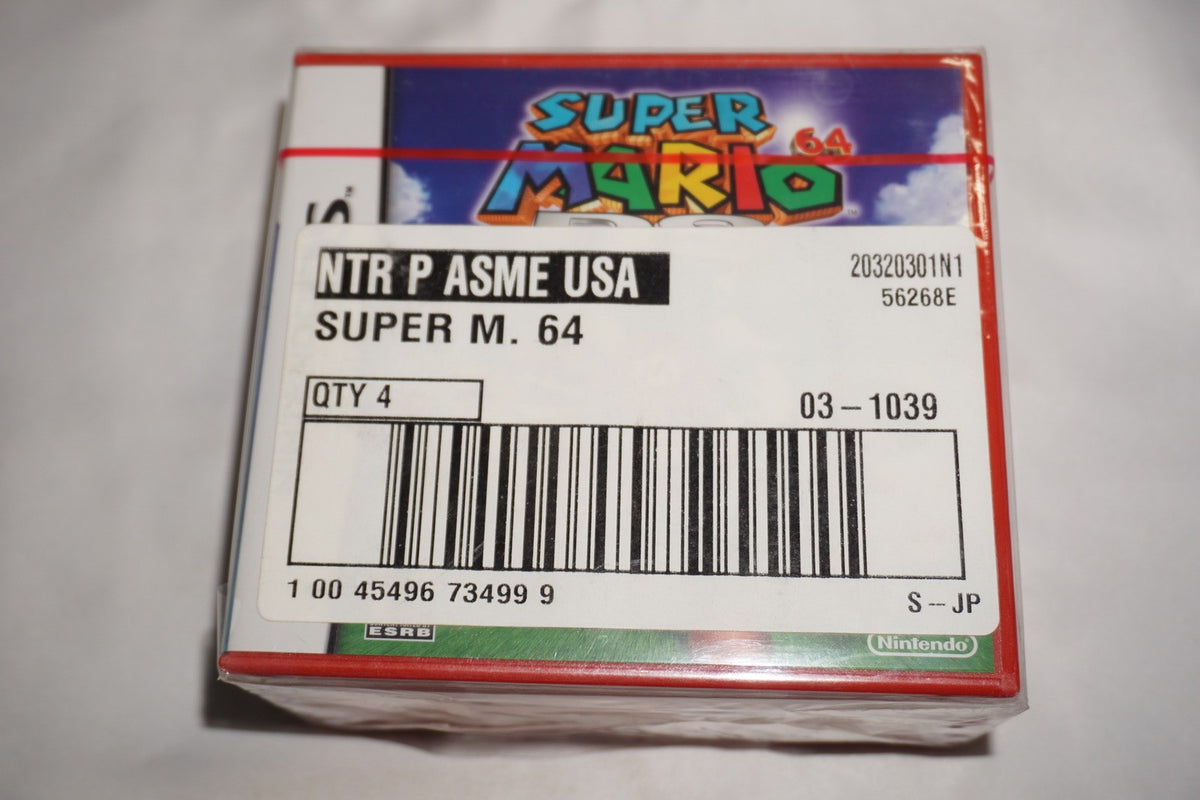 Super Mario 64 (Nintendo DS) NEW Sealed Case of 4 Set Lot